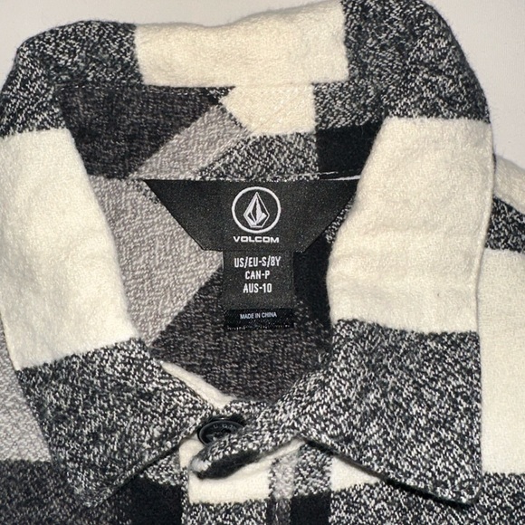 Volcom Little Boy's Neo Glitch Button Up Long Sleeve Flannel - Picture 2 of 3